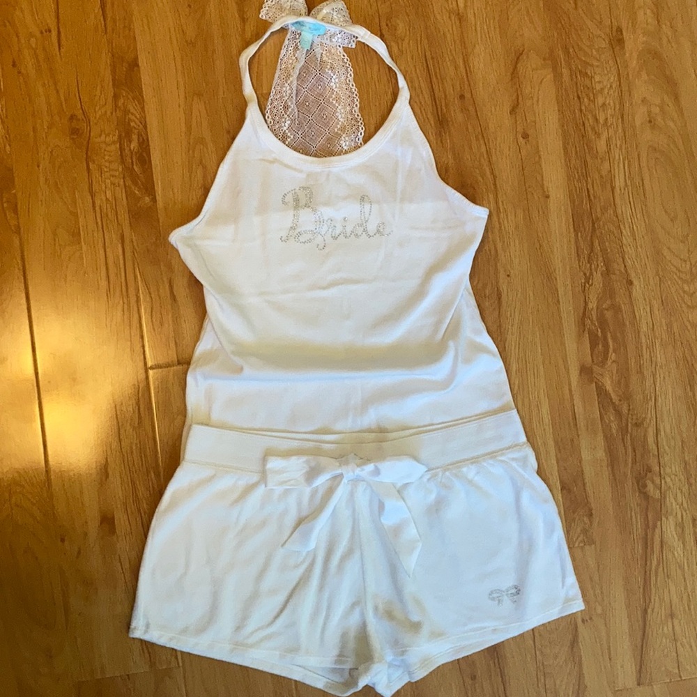 Betsey Johnson Bride Pajama Short Set